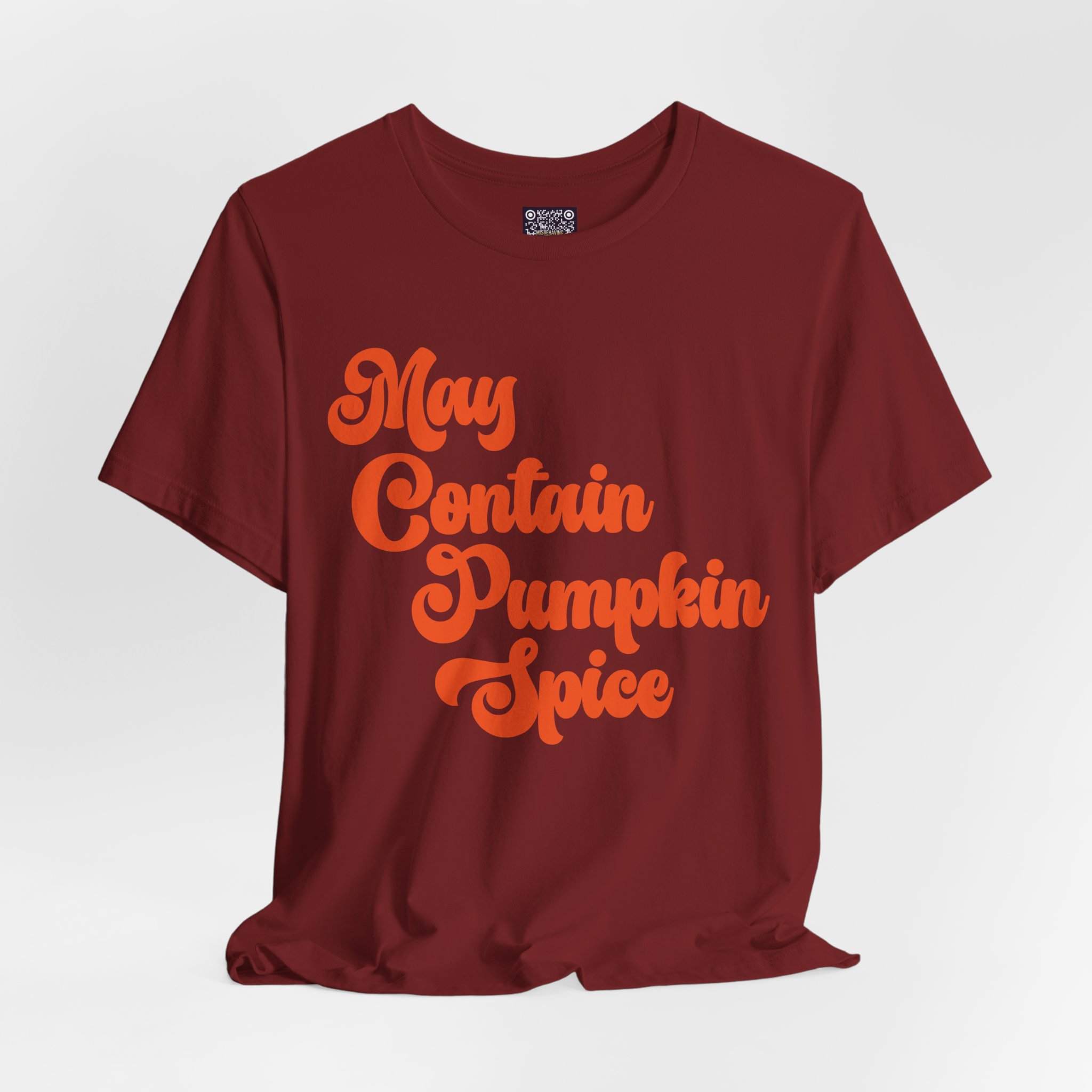 May Contain Pumpkin Spice Tee — Retro Fall Graphic T-Shirt - Image 7