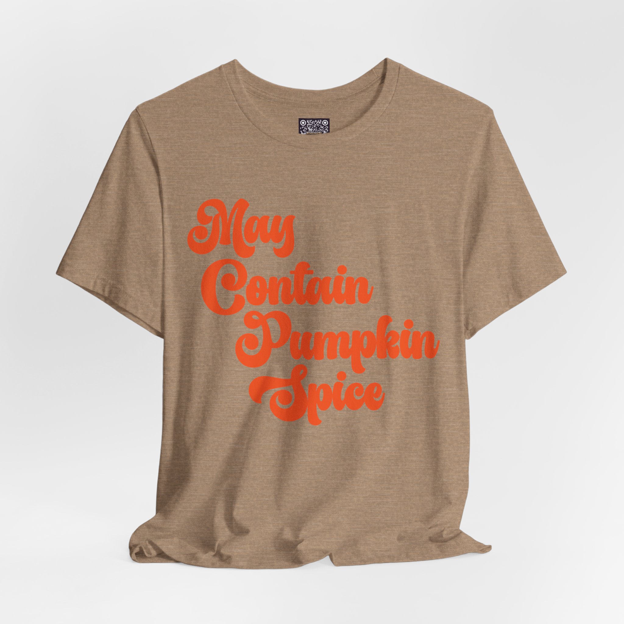 May Contain Pumpkin Spice Tee — Retro Fall Graphic T-Shirt - Image 3