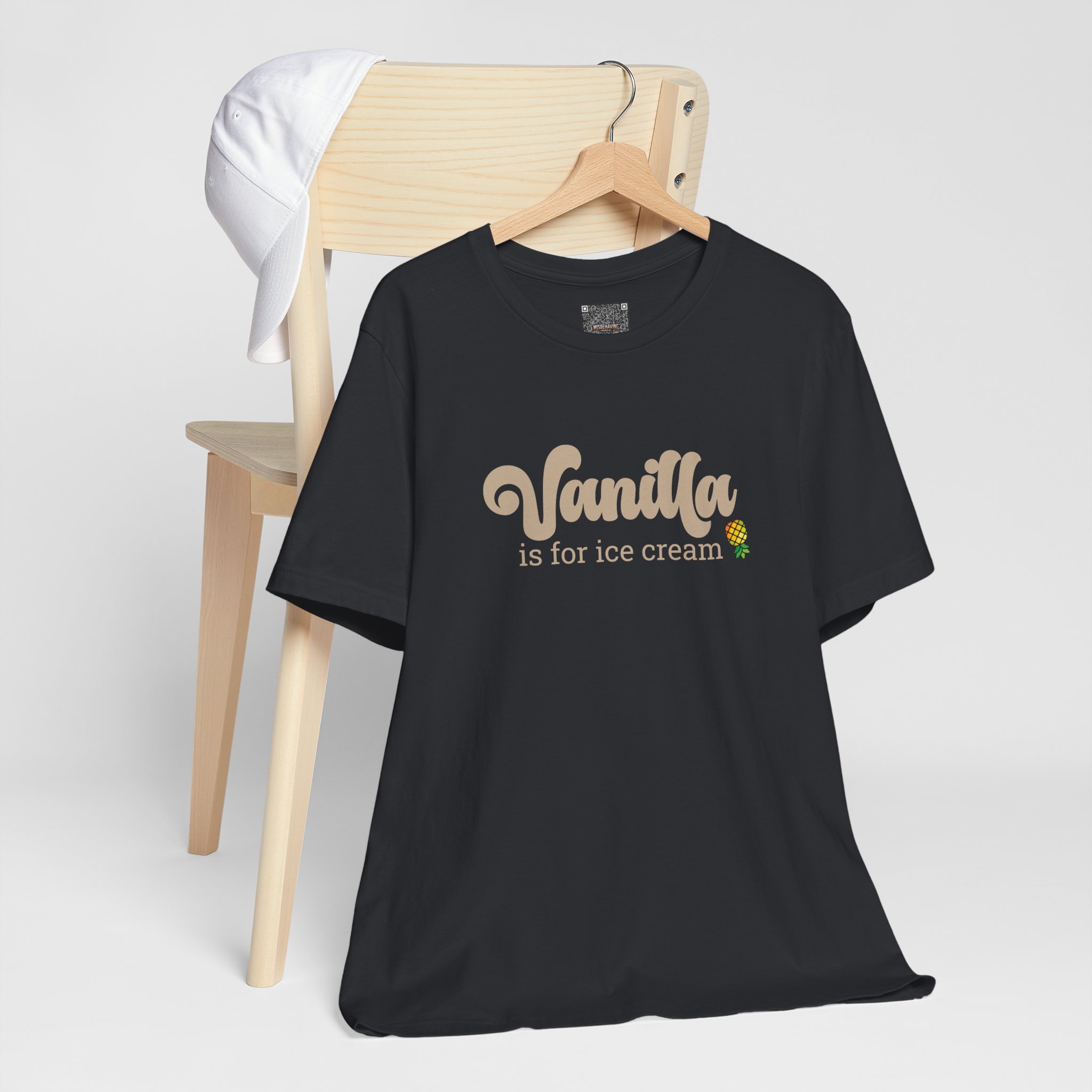 Vanilla Is For Ice Cream T-Shirt — Lifestyle Graphic Tee - Image 5