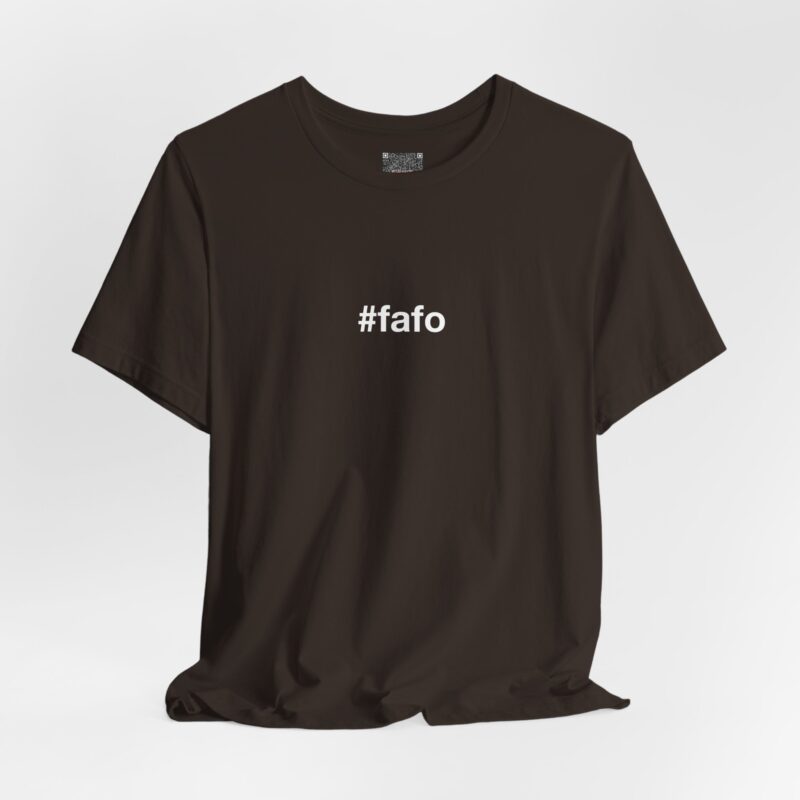 #fafo Tee – Minimal Hashtag Graphic T-Shirt