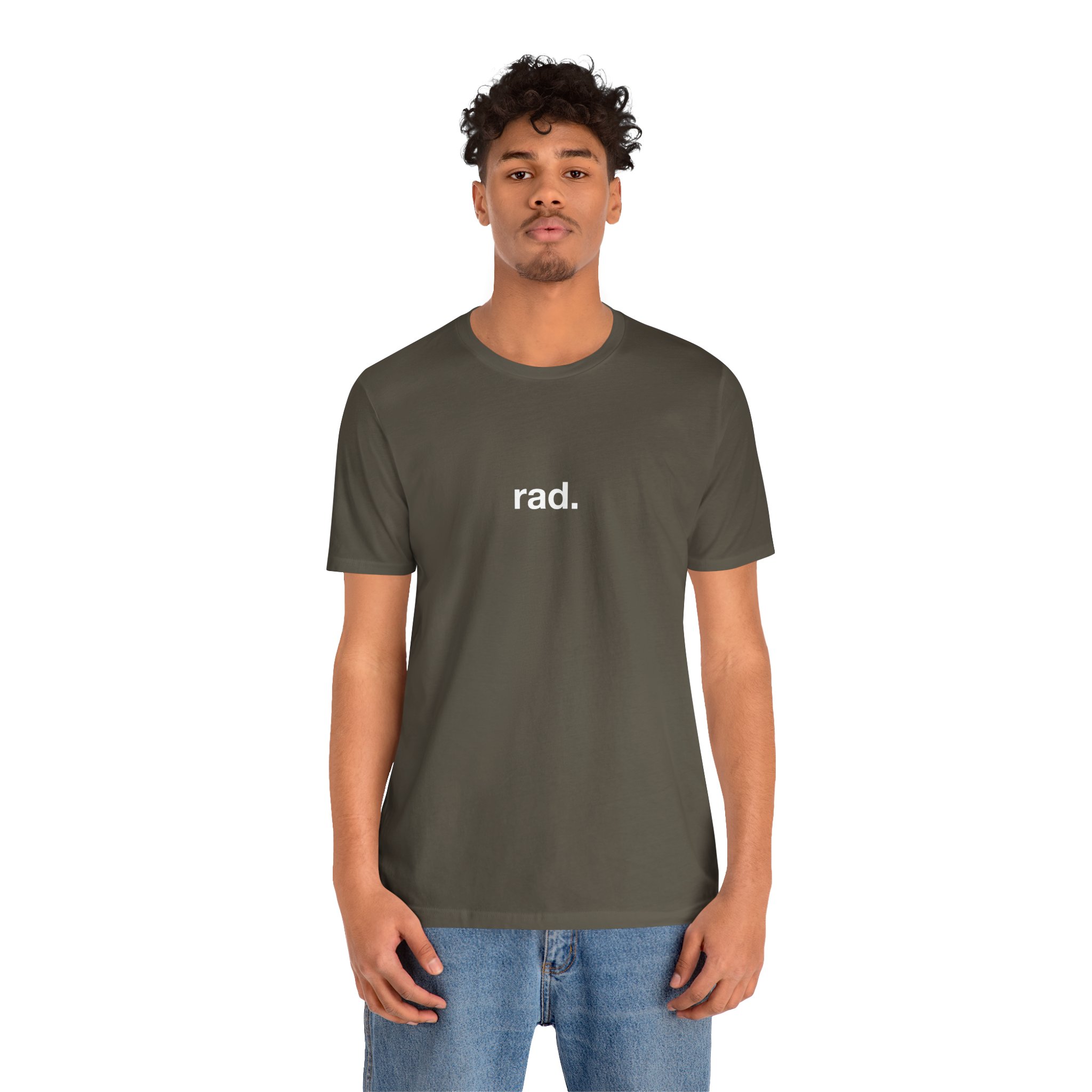 Rad. Minimalist Graphic Tee — Casual Unisex Short Sleeve Shirt - Image 3