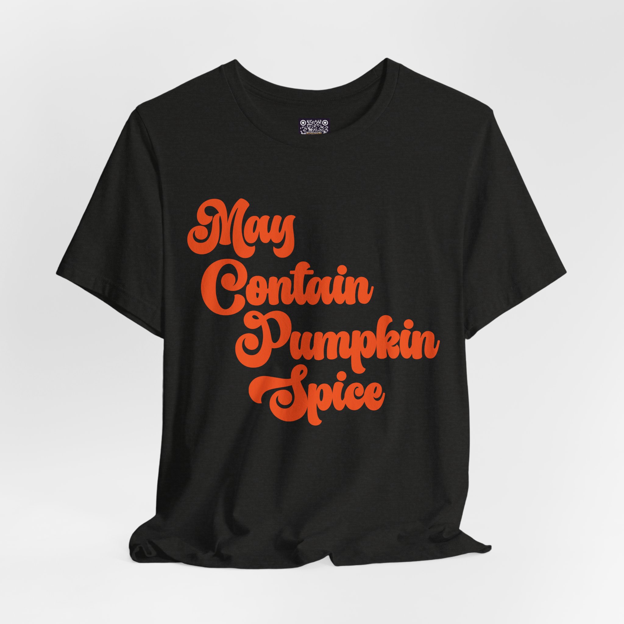 May Contain Pumpkin Spice Tee — Retro Fall Graphic T-Shirt - Image 5