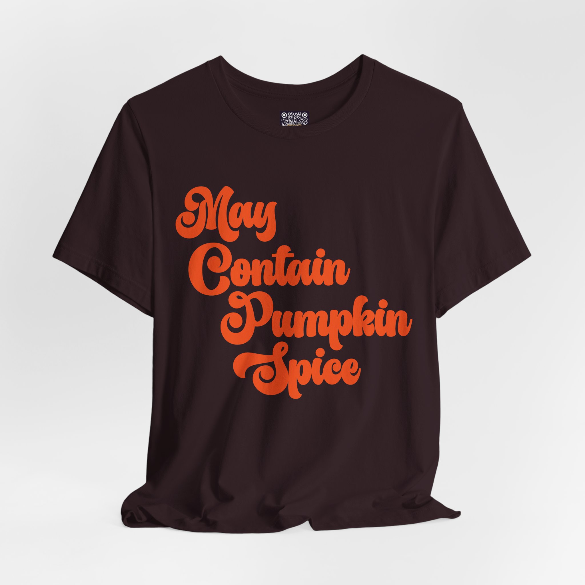 May Contain Pumpkin Spice Tee — Retro Fall Graphic T-Shirt - Image 8