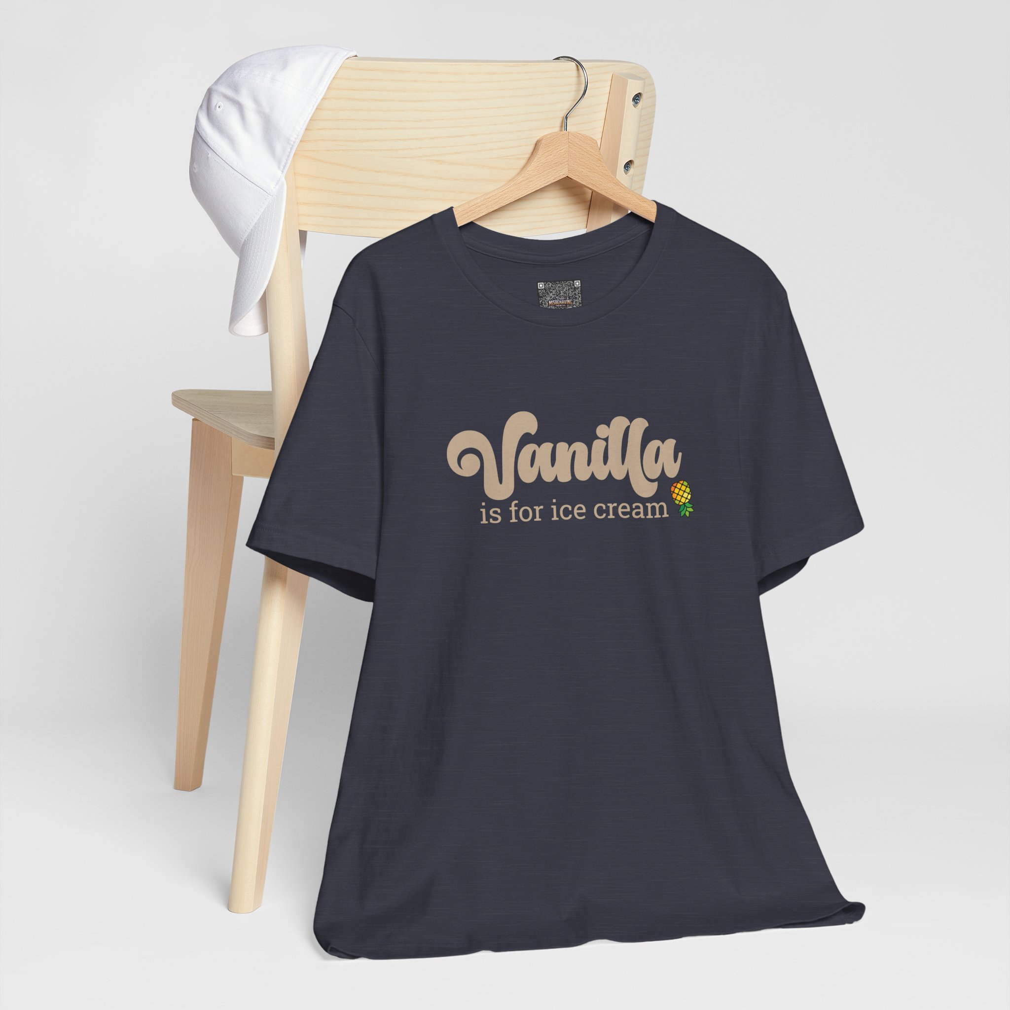 Vanilla Is For Ice Cream T-Shirt — Lifestyle Graphic Tee - Image 6