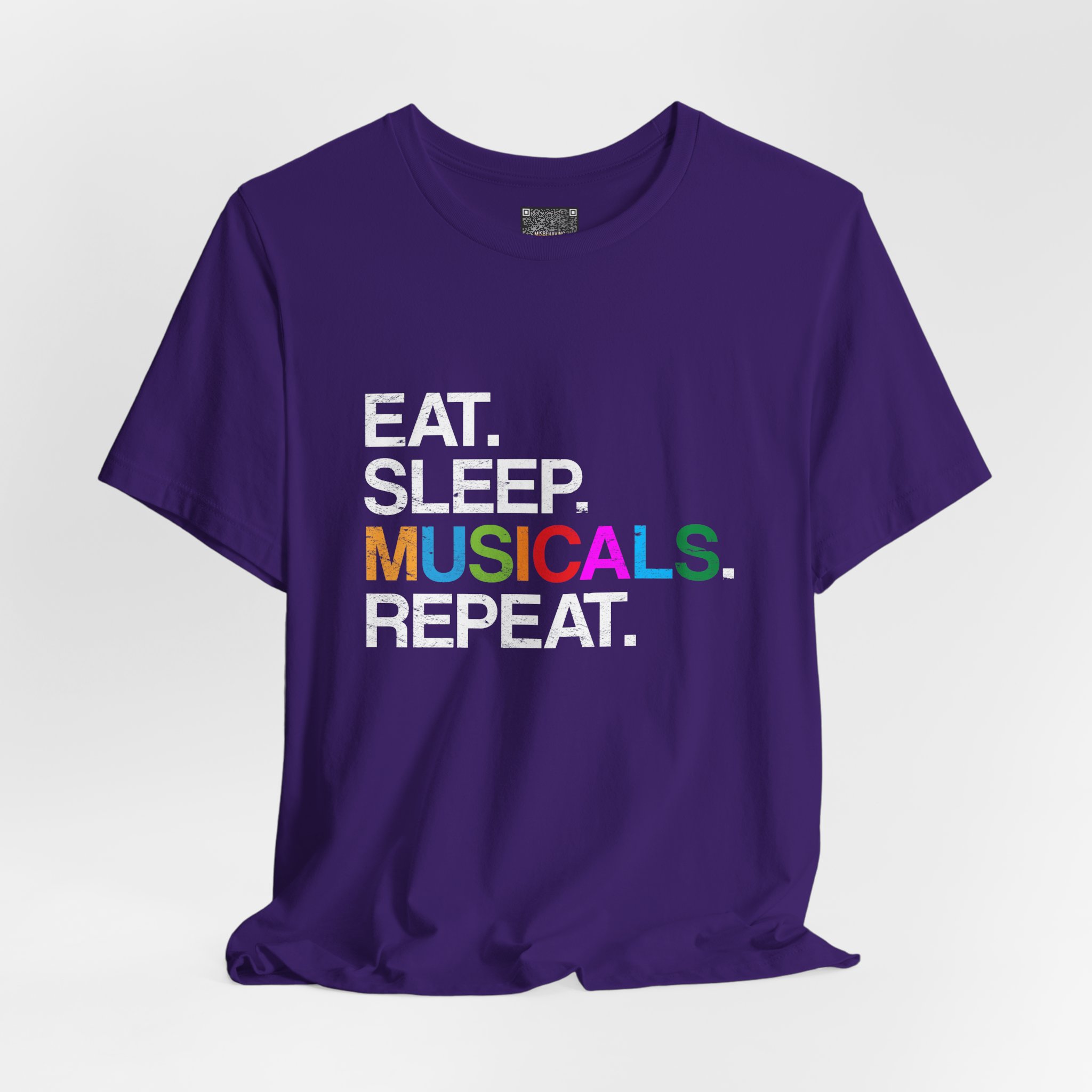 Eat. Sleep. Musicals. Repeat. T-Shirt — Broadway Fan Theater Lover Tee - Image 7