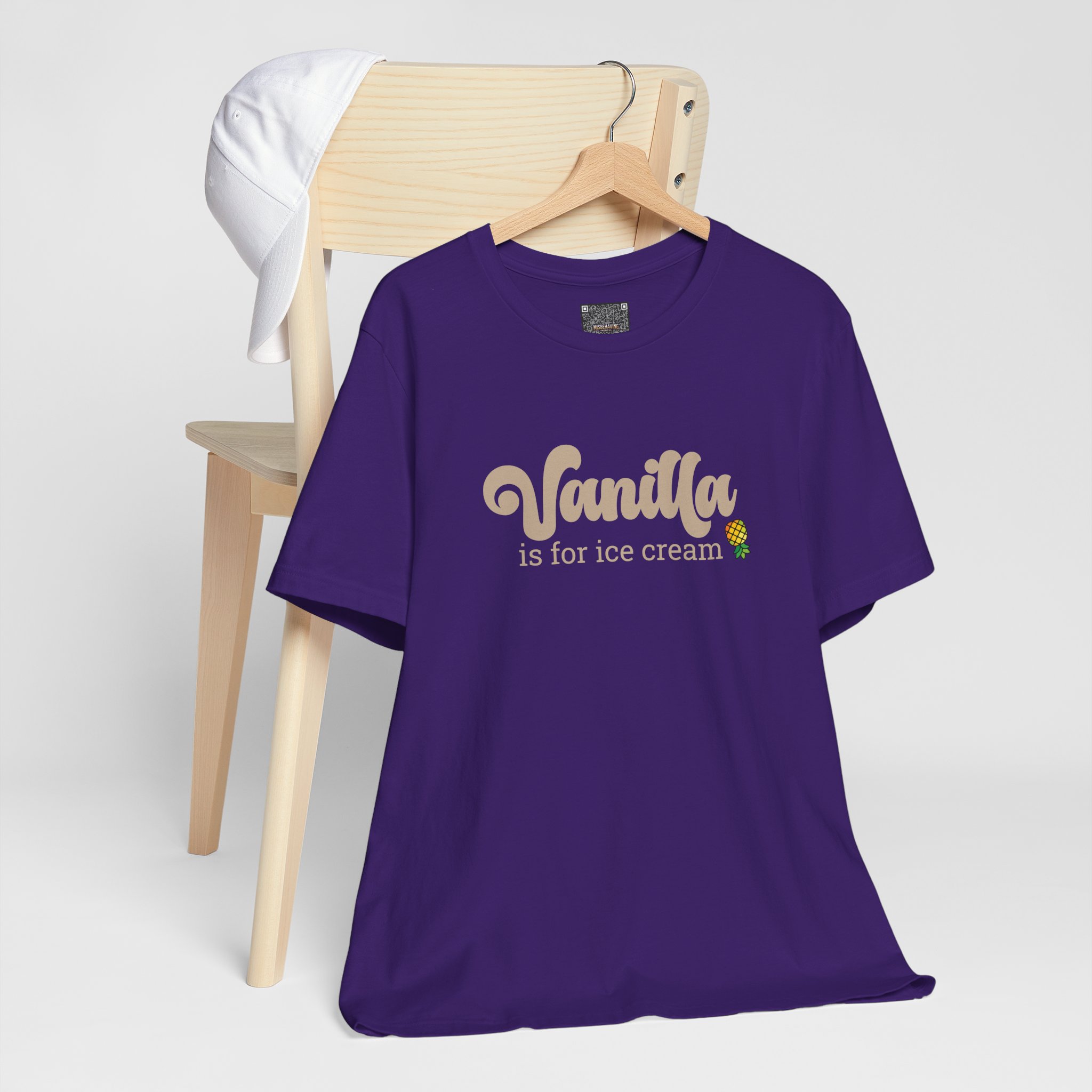 Vanilla Is For Ice Cream T-Shirt — Lifestyle Graphic Tee - Image 7