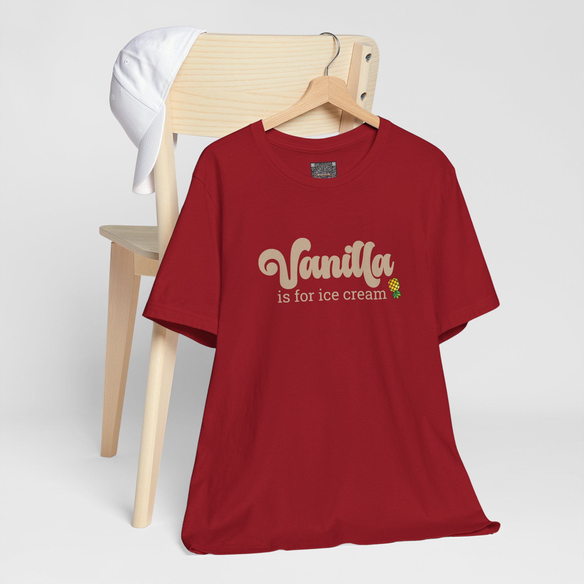 Vanilla Is For Ice Cream T-Shirt — Lifestyle Graphic Tee - Image 9
