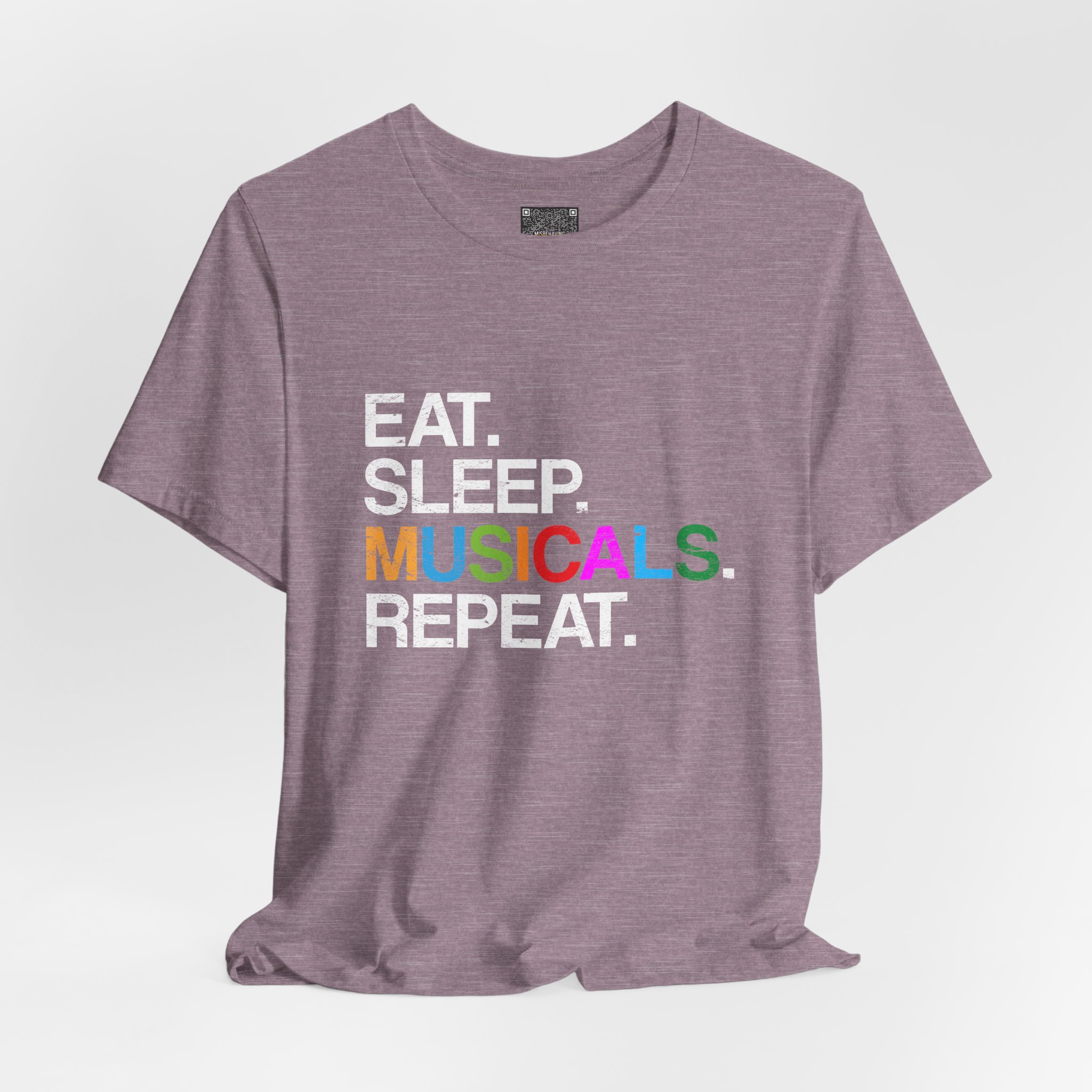 Eat. Sleep. Musicals. Repeat. T-Shirt — Broadway Fan Theater Lover Tee - Image 8