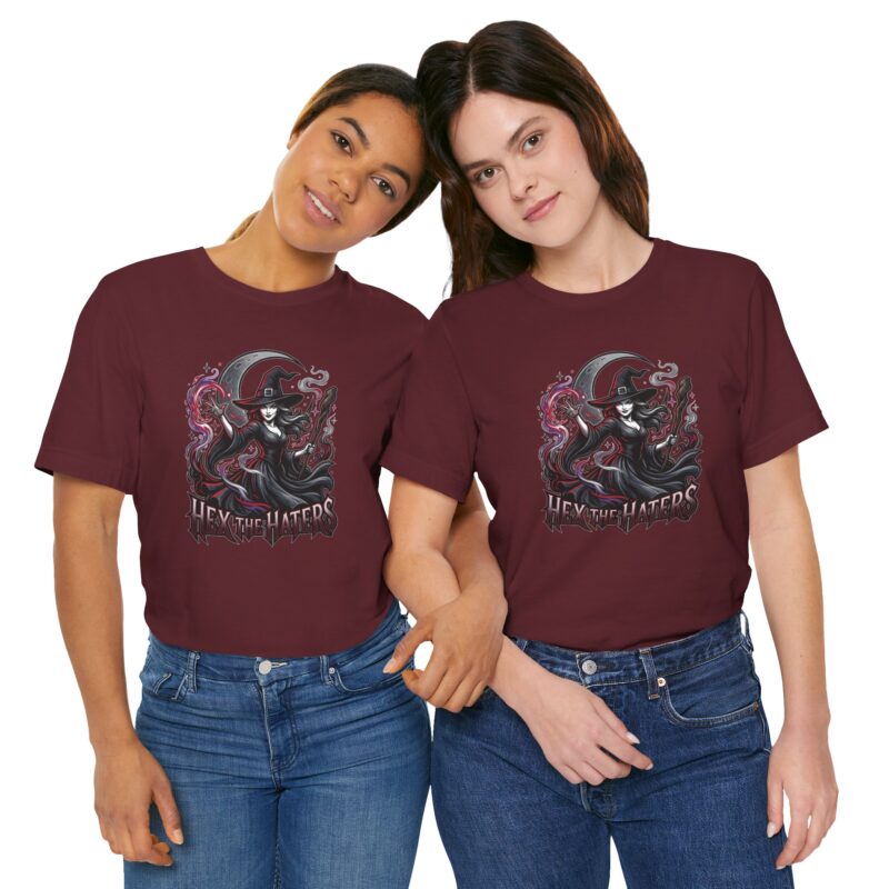 Witchy Tee "Hex the Haters" – Halloween Graphic T-Shirt