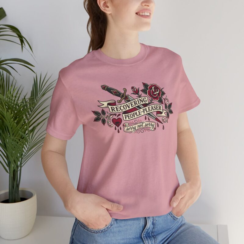 Recovering People-Pleaser — Tattoo Flash Sassy Tee