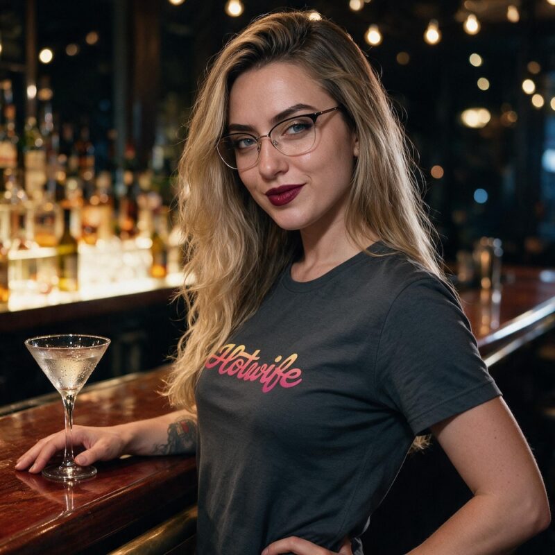 Hotwife Script Tee – Swinger Lifestyle Graphic Shirt