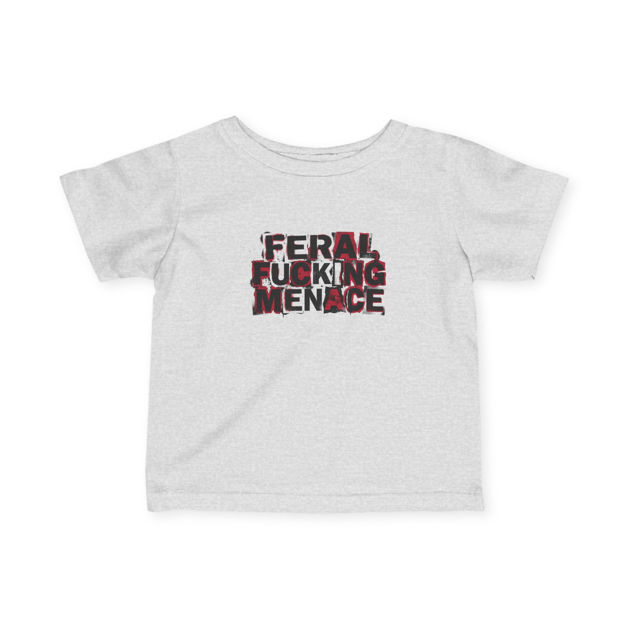 Feral F*cking Menace Toddler Tee | Funny Punk Grunge Kids Shirt for Chaotic Tiny Humans - Image 3
